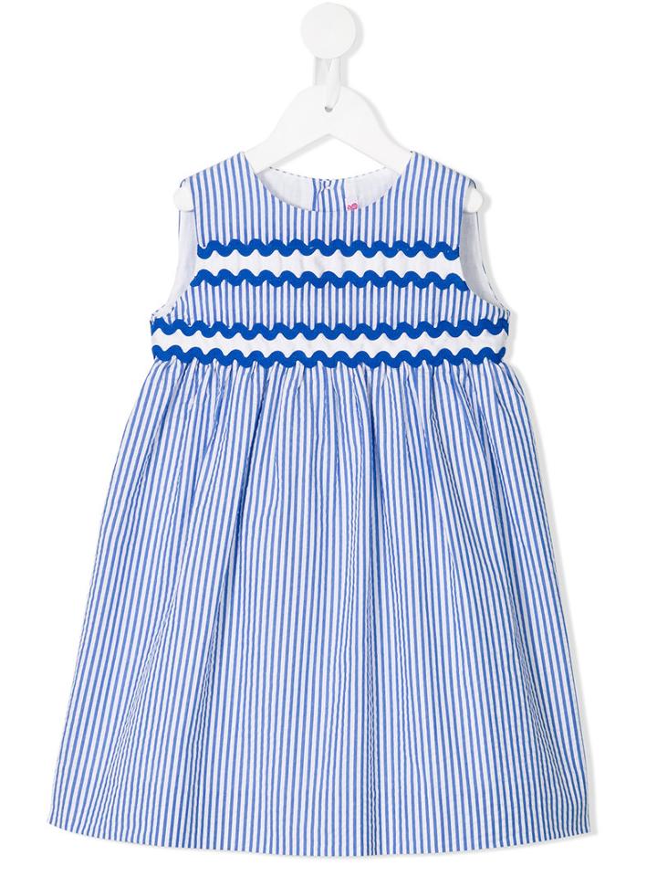 Amaia - Striped Shift Dress - Kids - Cotton - 6 Yrs, Girl's, Blue
