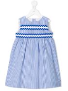 Amaia - Striped Shift Dress - Kids - Cotton - 6 Yrs, Girl's, Blue