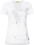 Versace Jeans Metallic Patterned T-shirt - White