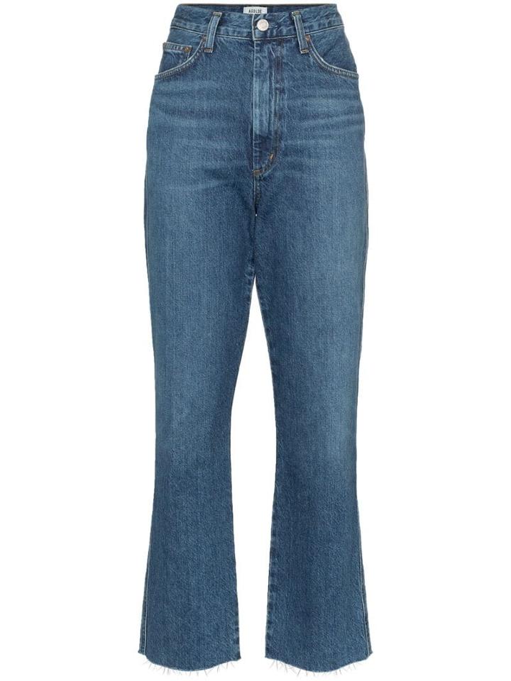 Agolde High-waisted Kick-flare Jeans - Blue