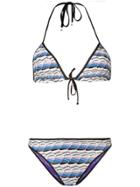 Missoni Mare Fine Knit Bikini - Purple