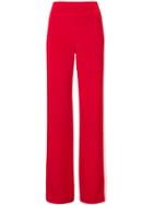 Adam Lippes Side-striped Wide-leg Trousers - Red