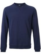 Kent & Curwen Knit Panel Sweatshirt - Blue