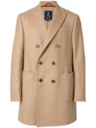 Fay Double Breasted Coat - Brown