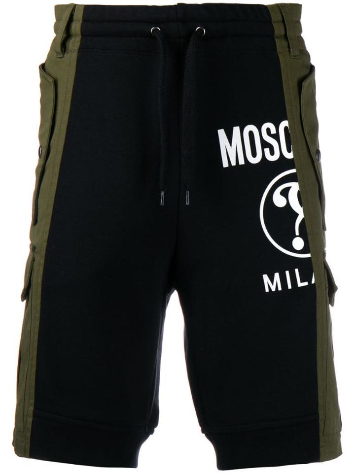 Moschino Hybrid Cargo Track Shorts - Green