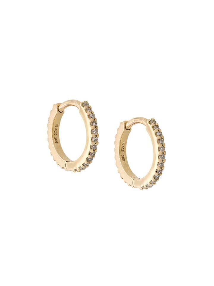 Maria Black 14kt Yellow Gold And Diamond Rainbow Huggies