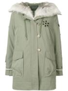 Ermanno Scervino Padded Fur Parka - Green