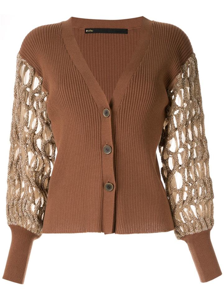 Muller Of Yoshiokubo Riad Sleeve Cardigan - Brown