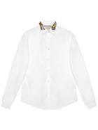Gucci Cotton Duke Shirt With Tiger - White
