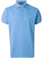 Etro Embroidered Logo Polo Shirt, Men's, Size: L, Blue, Cotton