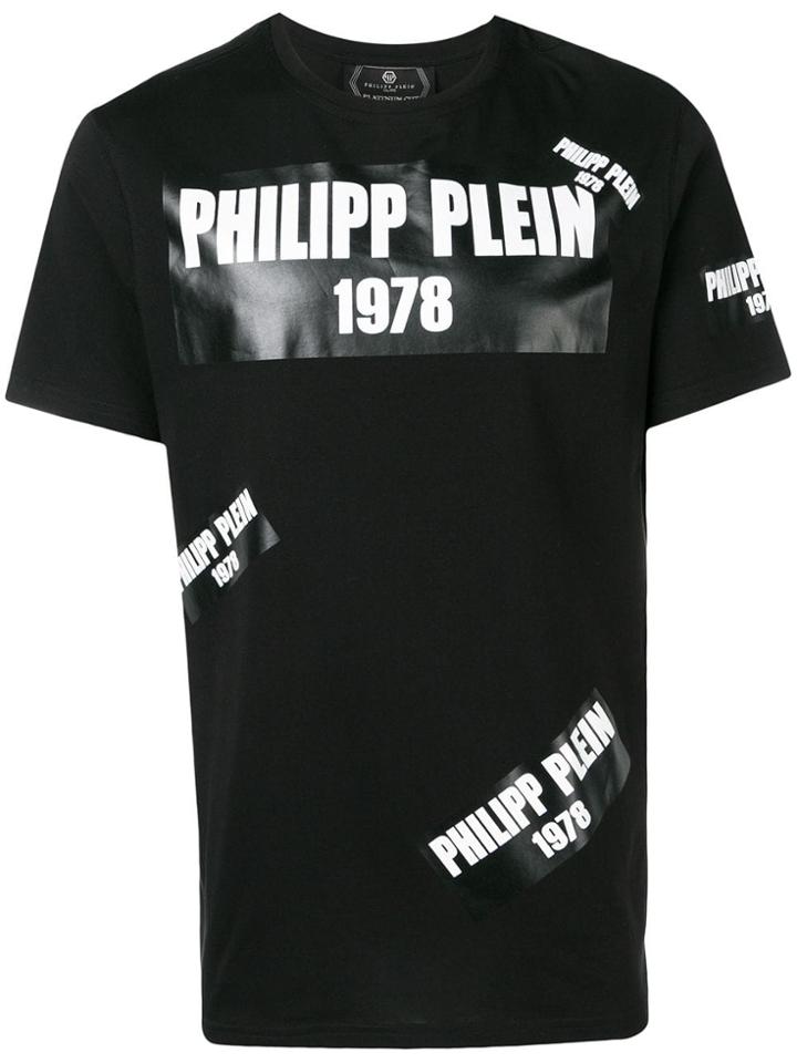 Philipp Plein Platinum Cut Multi Logo T-shirt - Black
