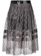 Philosophy Di Lorenzo Serafini Pleated Lace Skirt - Grey