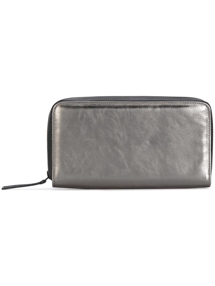 Ann Demeulemeester Zip-around Purse - Metallic