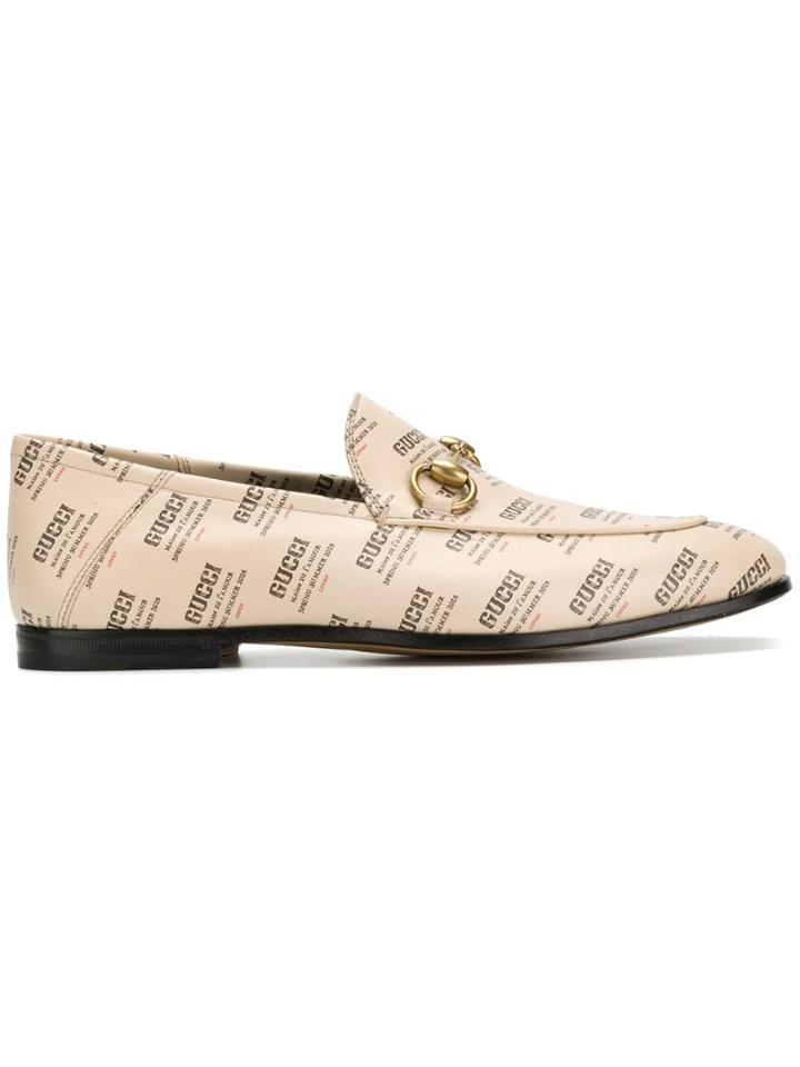 Gucci Stamp Loafers - Neutrals