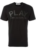 Comme Des Garçons Play Logo Print T-shirt - Black