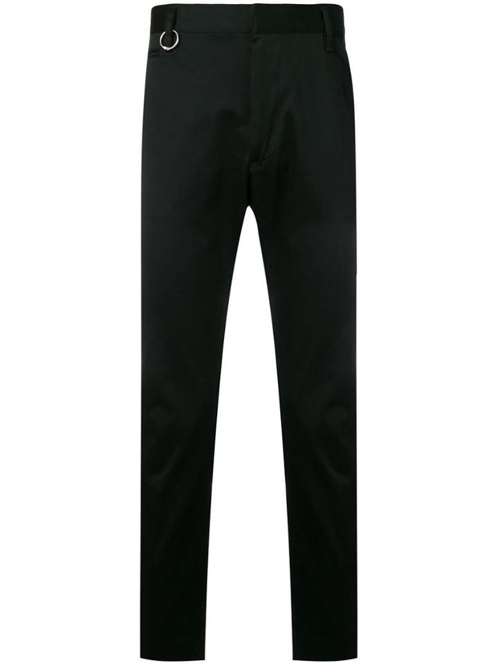 Diesel Slim-fit Gabardine Chino Pants - Black