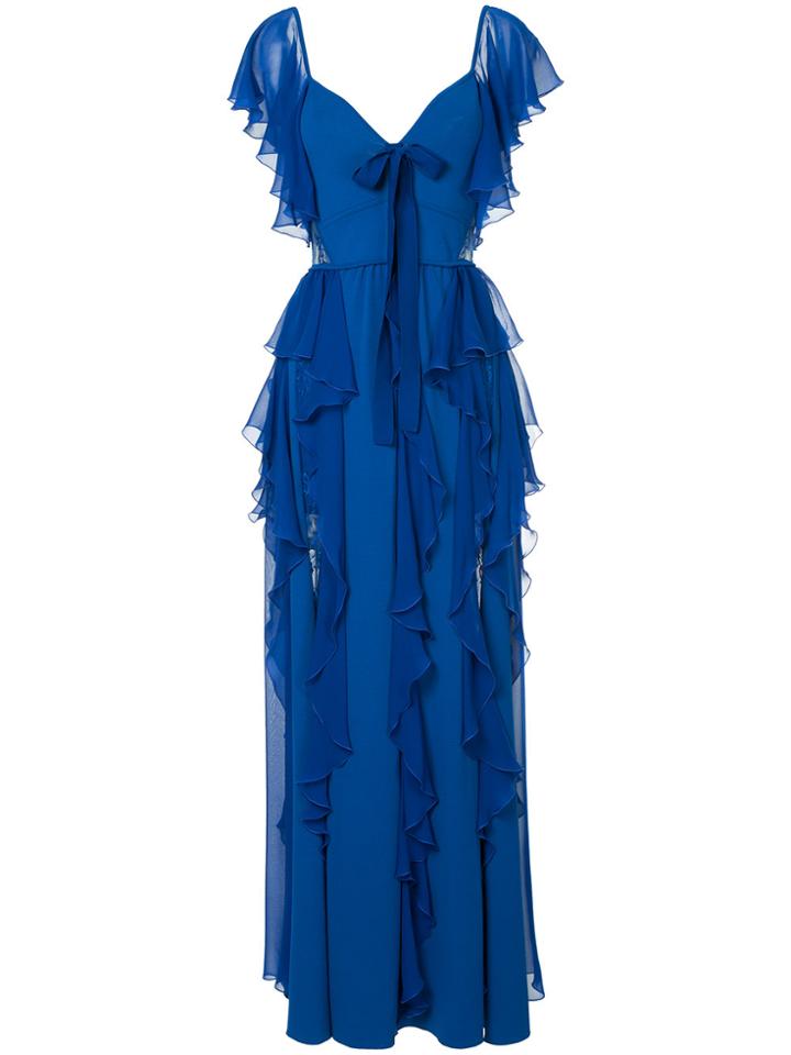 Elie Saab Long Dress ( Fully Lined) - Blue
