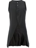 Christopher Nemeth - Buttoned Gilet - Men - Cupro/wool - M, Black, Cupro/wool