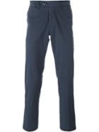 Corneliani Classic Chinos, Men's, Size: 50, Blue, Cotton/spandex/elastane