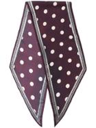 Massimo Alba Polka Dot Hockney Scarf - Pink & Purple
