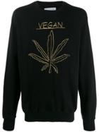 Riccardo Comi Vegan Embroidered Sweatshirt - Black