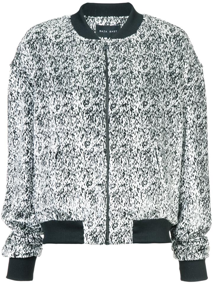 Baja East Printed Bomber Jacket - Black
