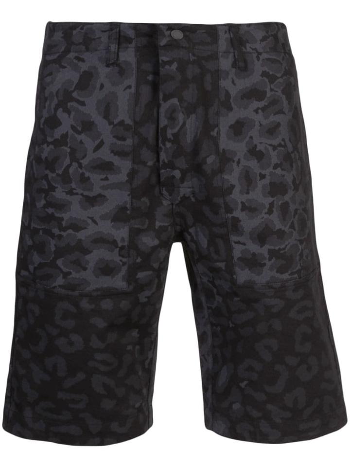 Maharishi Animal Print Shorts - Black