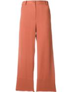 Theory Straight Cropped Trousers - Yellow