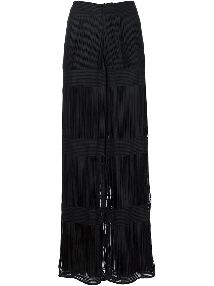 Maison Margiela Gated Wide Leg Trousers