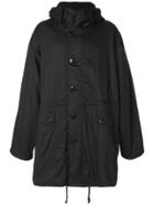 Ann Demeulemeester Hooded Coat - Black