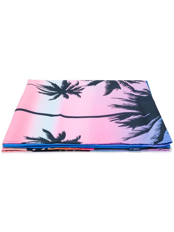 Mc2 Saint Barth Sunset Print Beach Towel - Purple