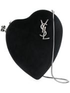 Saint Laurent Monogram Heart Crossbody Bag - Black