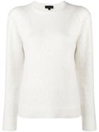 Cashmere In Love Cashmere Perforated Pattern Jumper - White