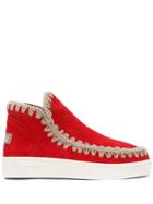 Mou Woven Boots - Red