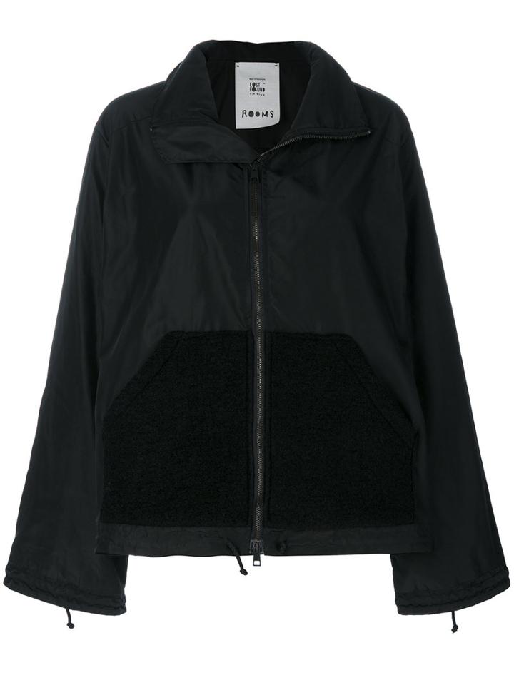 Lost & Found Rooms - Drawstring Sleeves Oversized Jacket - Women - Polyester - M, Black, Polyester