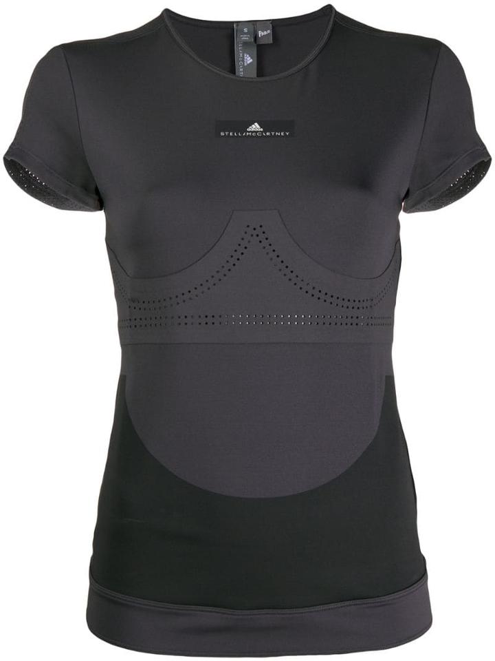 Adidas By Stella Mccartney Fitted Performance T-shirt - Black