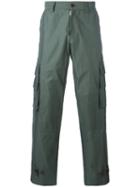 Undercover - Metallic Side-pocket Trousers - Men - Cotton - 3, Green, Cotton