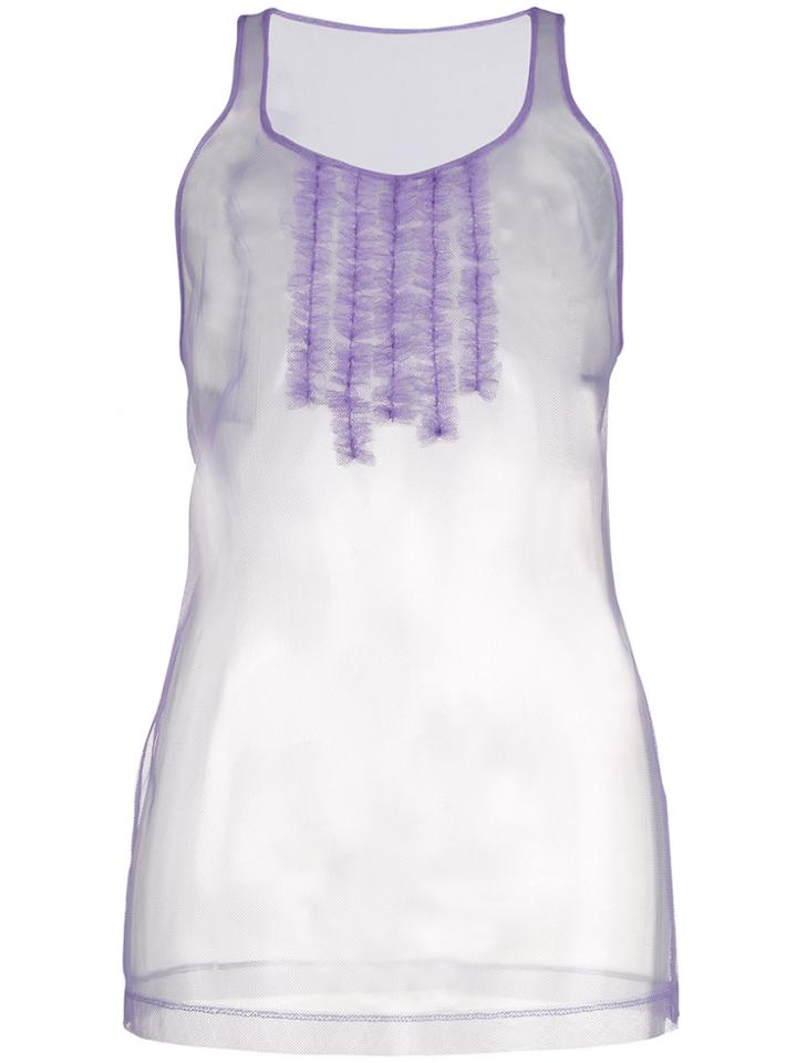 Dsquared2 Ruffle-trimmed Tank Top - Pink & Purple
