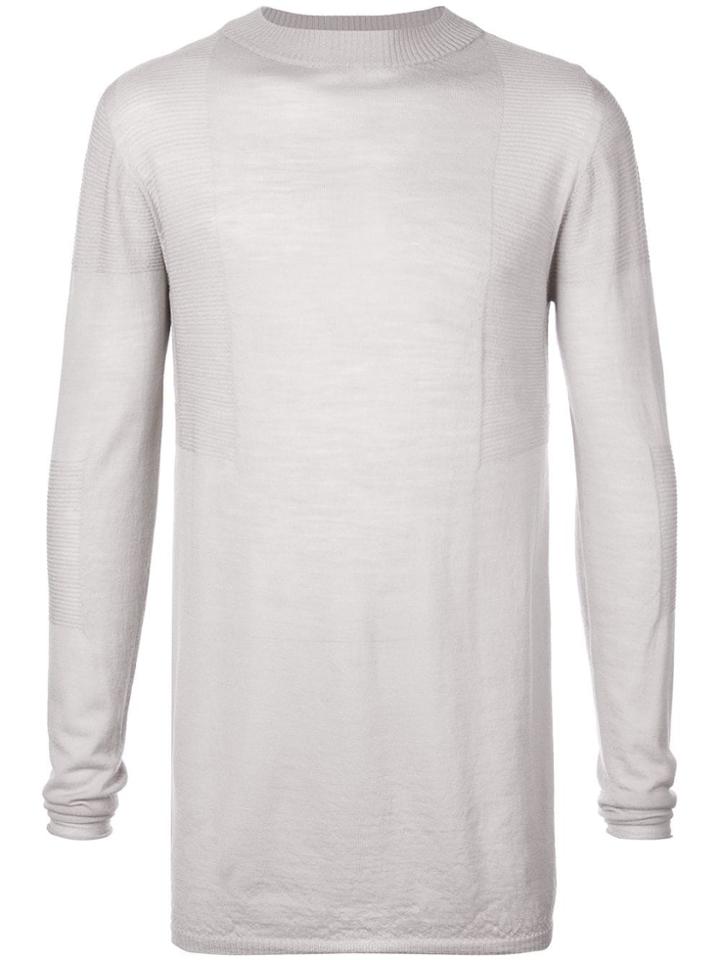 Rick Owens Stretch Long Sleeved Top - Grey