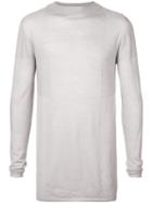 Rick Owens Stretch Long Sleeved Top - Grey