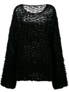 Ann Demeulemeester Mohair And Alpaca Oversized Sweater - Black