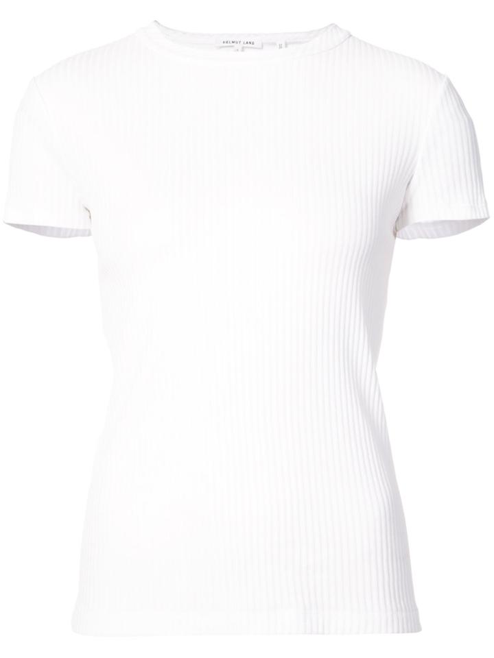 Helmut Lang Ribbed T-shirt - White