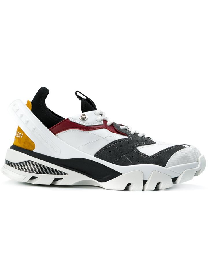 Calvin Klein 205w39nyc Contrast Panel Runners - White