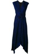 Proenza Schouler - Geometric Print Dress - Women - Silk/viscose - 6, Blue, Silk/viscose