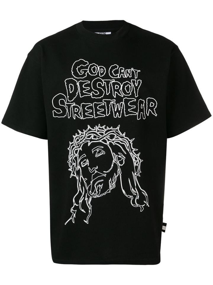 Gcds God Can't Destroy Streetwear T-shirt - Black
