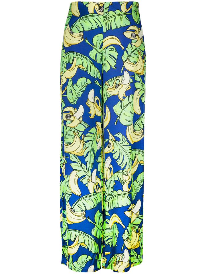 Love Moschino Banana Print Trousers - Blue
