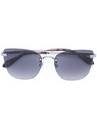 Carolina Herrera Rimless Aviator Sunglasses - Grey