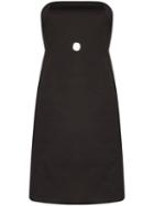 Coperni Strapless Cut-out Bustier Dress - Black