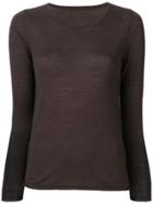 Sottomettimi Plain Knitted Top - Brown