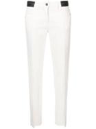 Luisa Cerano Tapered Ankle-length Jeans - White